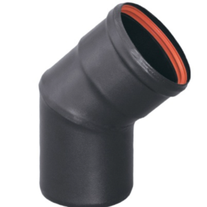 CODO ESTUFA VITRIFICADO MATE PELLET 45º